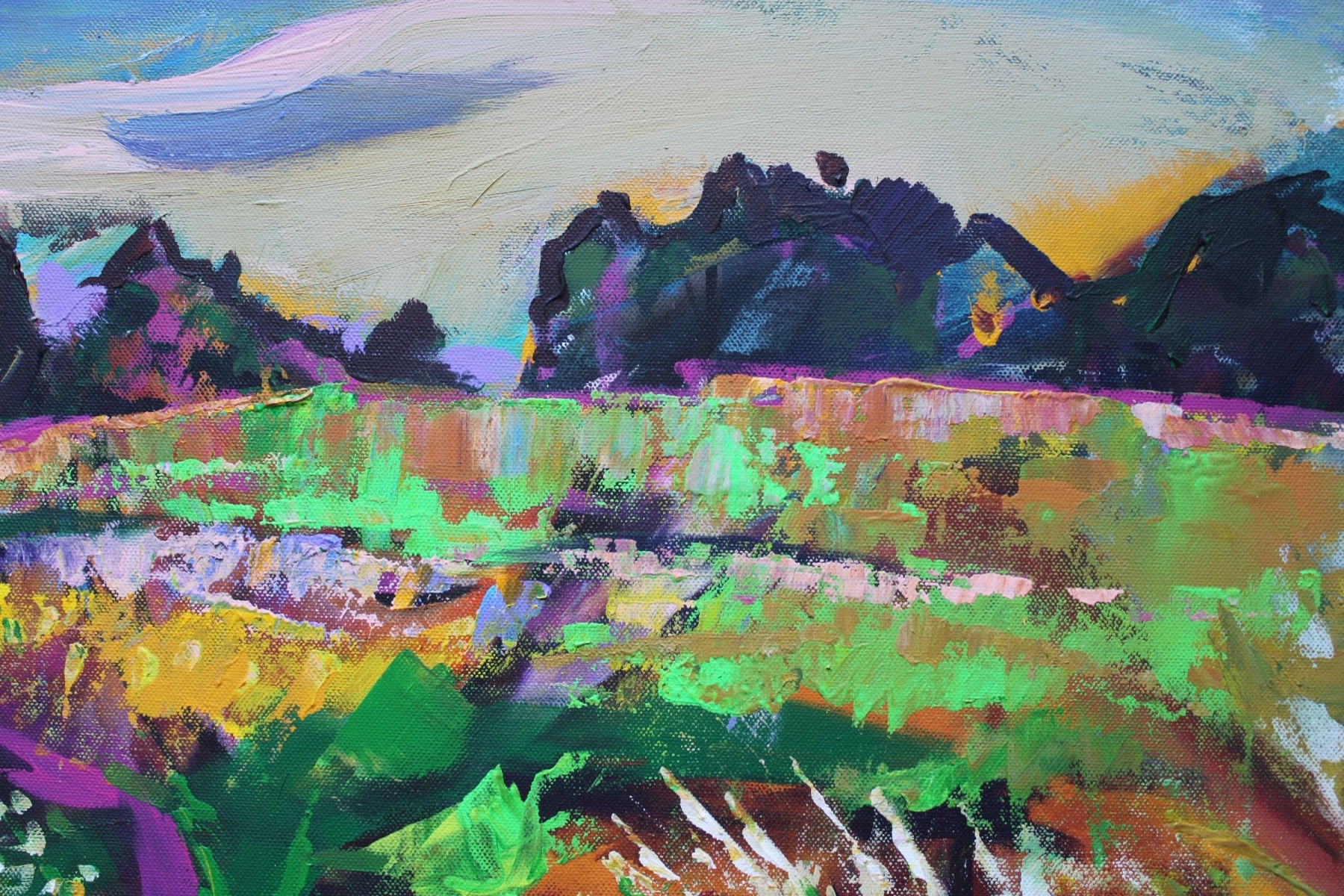 Artwork by Aivis Pīzelis, The smell of summer, Made of Canvas, acrylic