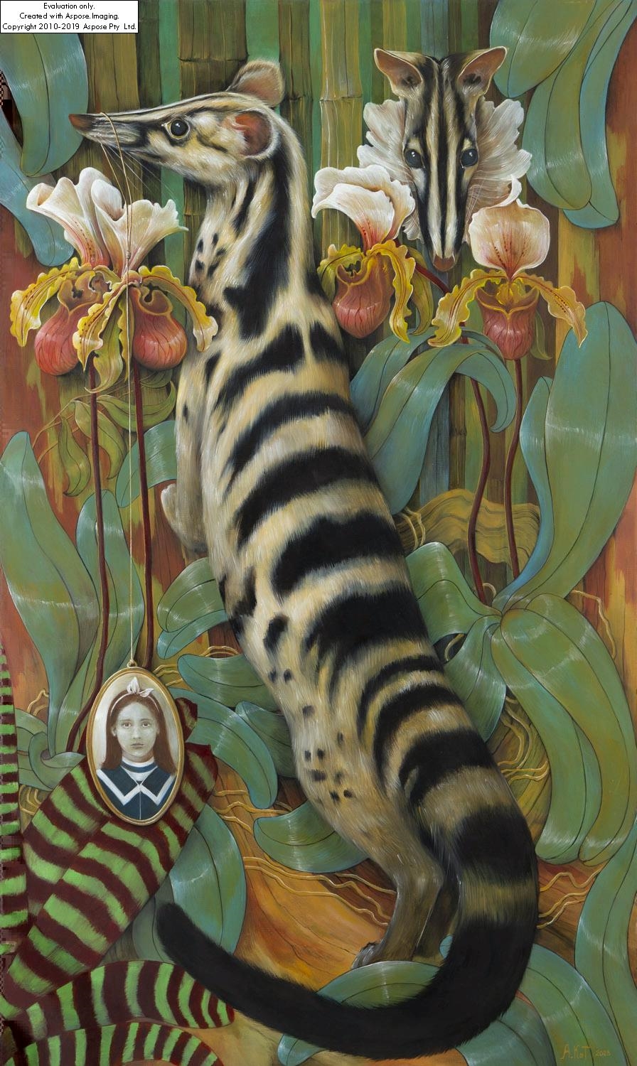 Artwork by Adelajda Kot, "The Abduction of Susanna", Made of oil/canvas