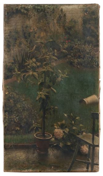 Vue du jardin de l'artiste by Georges Lemmen, 1883