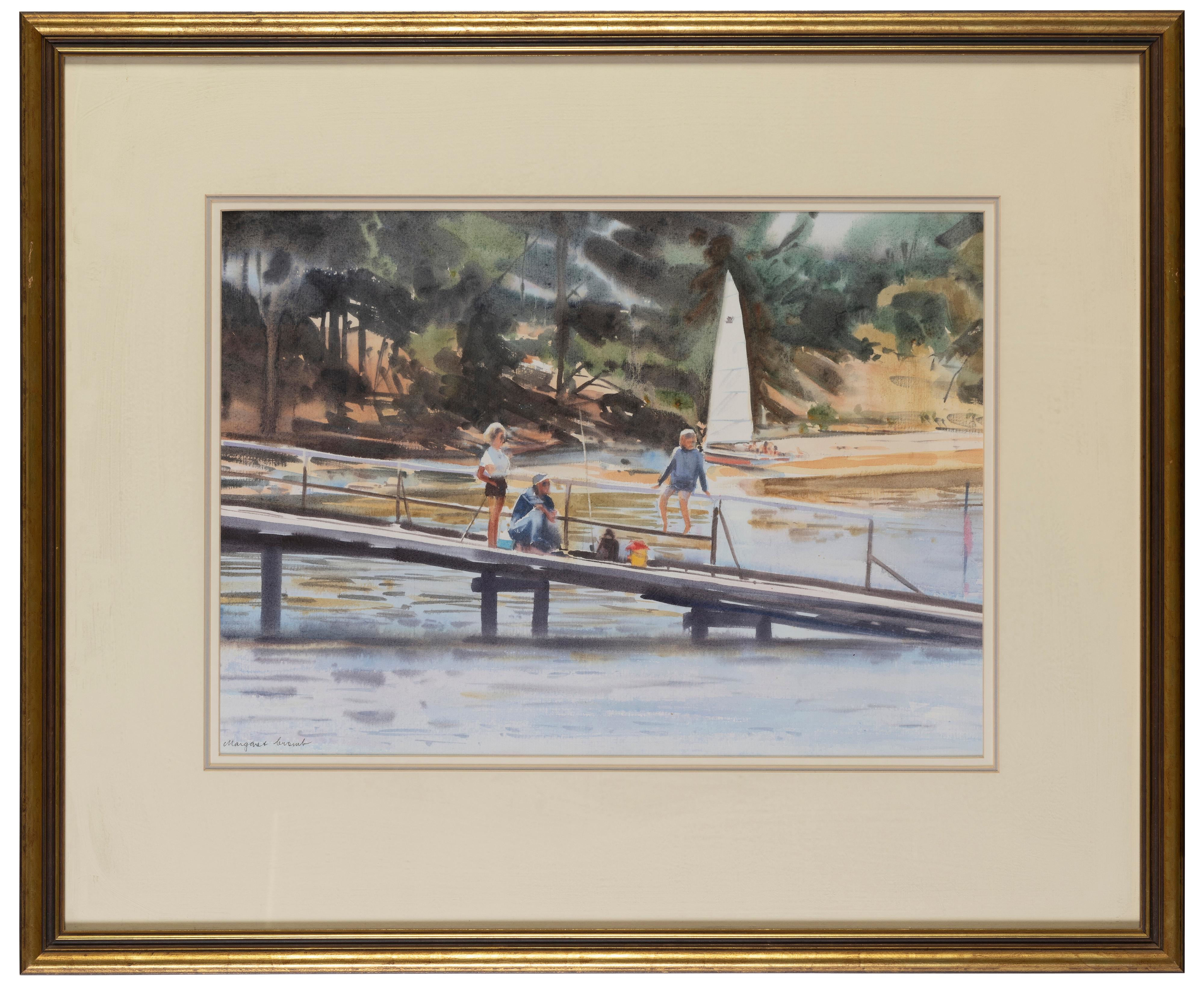 Artwork by Margaret Cromb, Summer Holidays, Point Leo, Made of watercolour