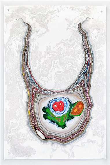 Unstable Talismanic Rendering_Psychopompo by Kerstin Brätsch, Executed in 2017