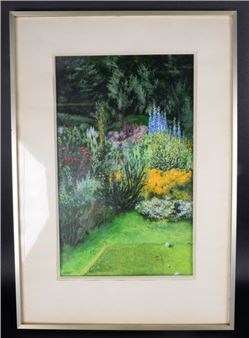 Green de golf dans un jardin - Edouard Bollaert