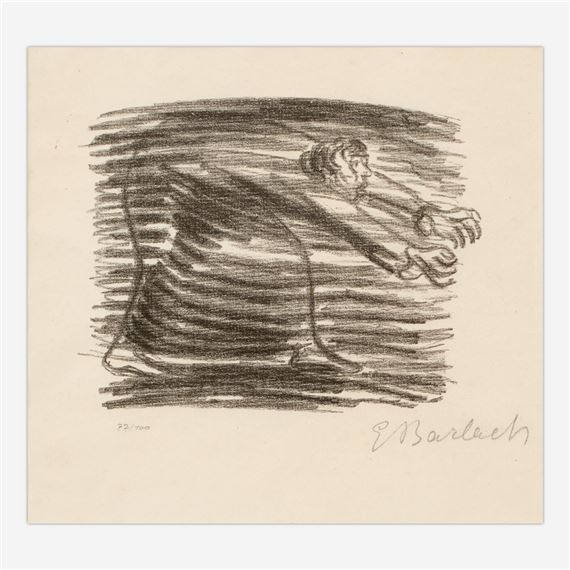 Gang im Schatten (Walk in the Shadow) by Ernst Barlach, 1922