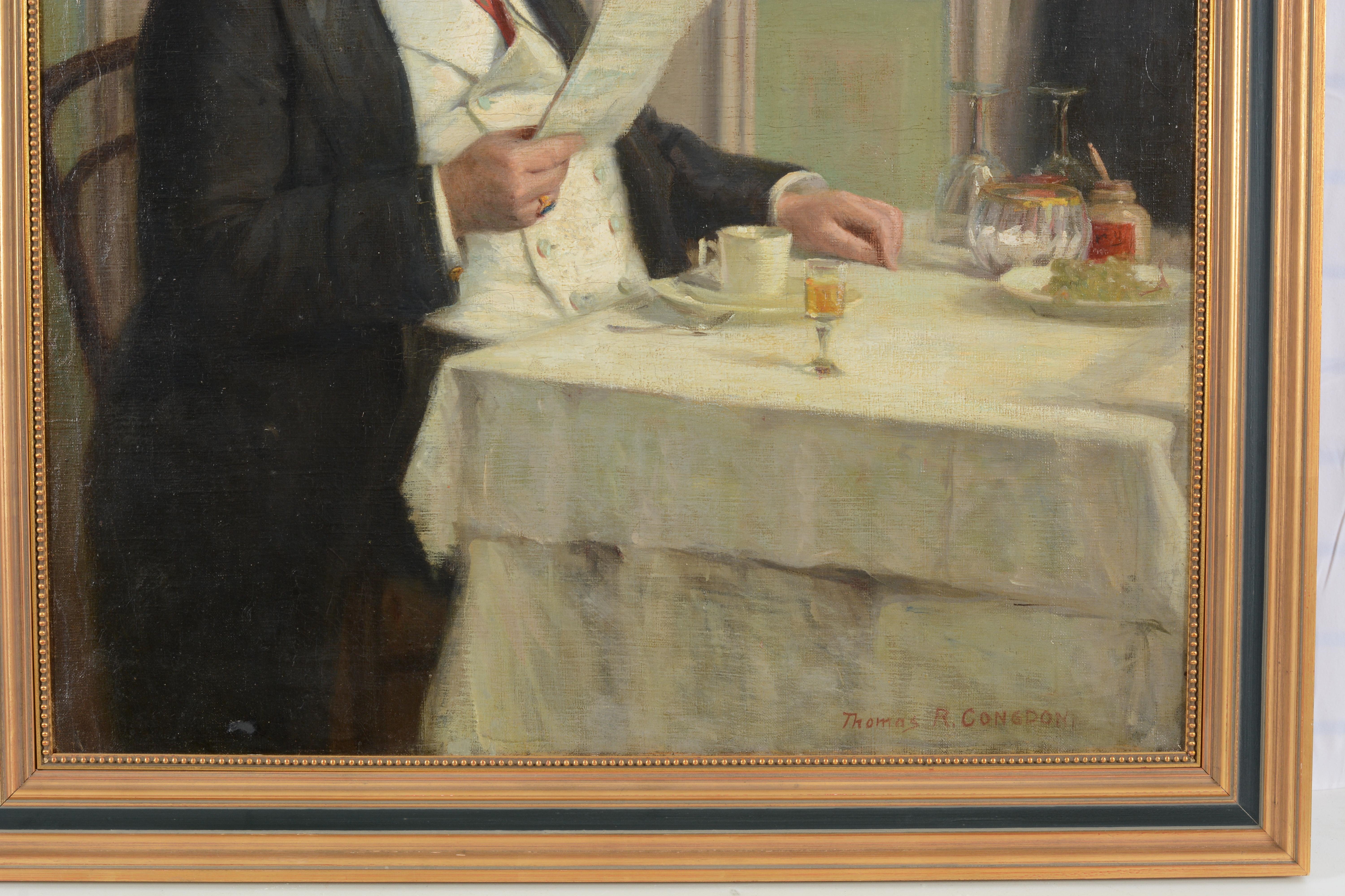Thomas Raphael Congdon | Man seated at a breakfast table reading the ...