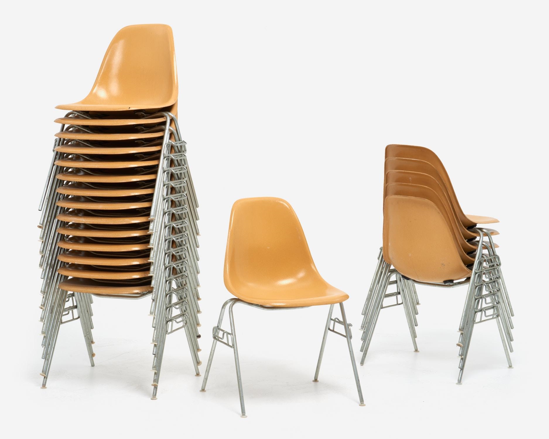 Charles & Ray Eames | 20 DSS stacking side chairs | MutualArt