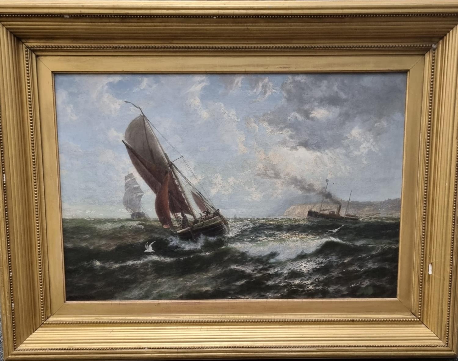 J.R. Miles | 'Fresh Breeze off the South Fore-land' sailing vessels ...