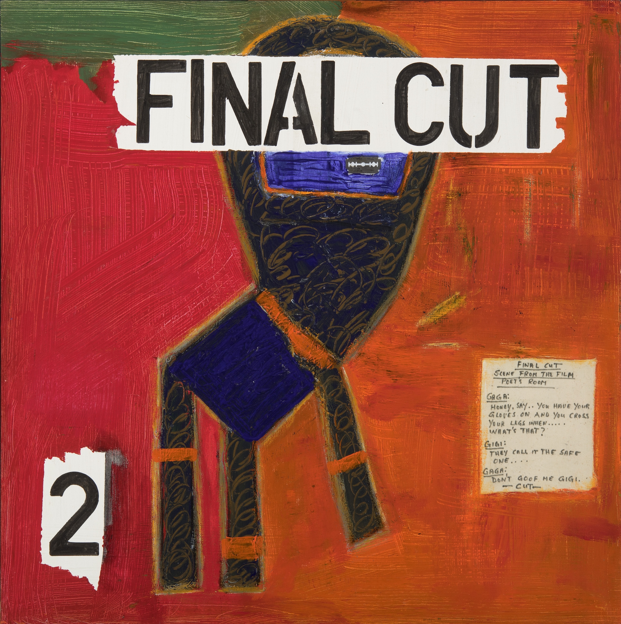 Artwork by Frederick William Ayer, Scene 2 from the film Poet's Room, 2001, Made of mixed media on canvas