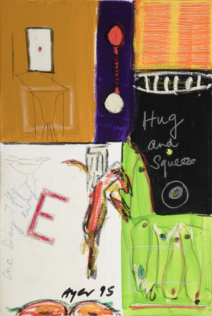 Artwork by Frederick William Ayer, The Nightingale's Song #14, 1995, Made of mixed media on canvas