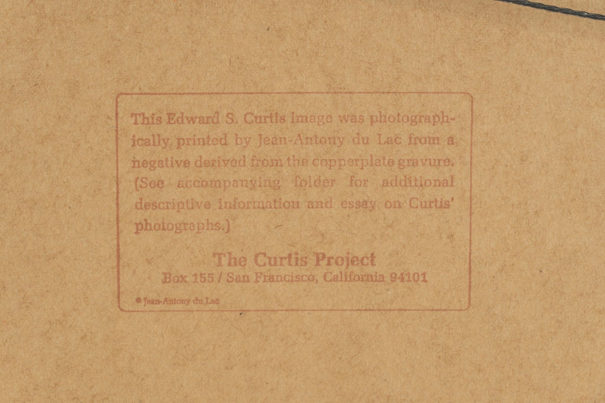 Artwork by Edward S. Curtis, Jean-Antony du Lac, The Blanket Weaver: Navajo; A Mono Home, Made of photographic reprints from a negative derived from the copperplate engraving (2)