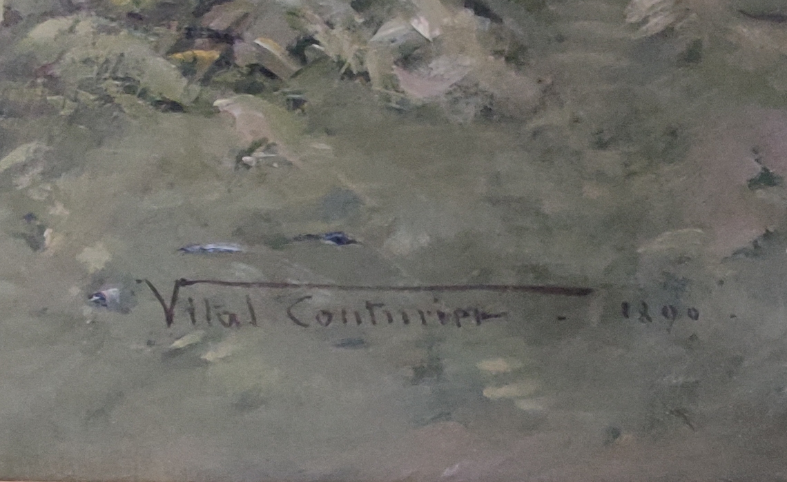 Artwork by Vital Couturier, Impressionistische Sommerlandschaft, Made of oil on canvas