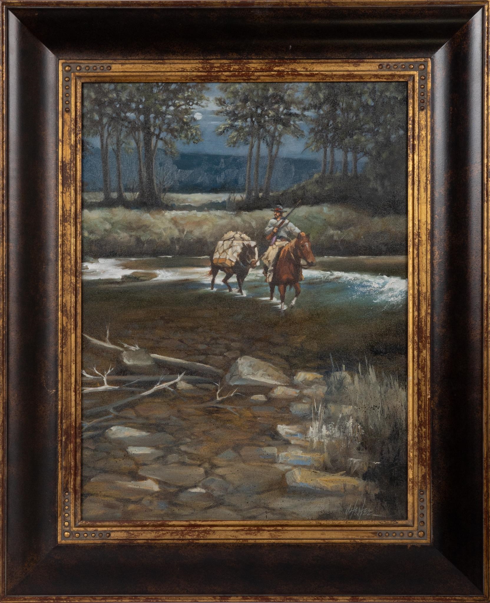 Jay Hester | Nighttime River Crossing | MutualArt
