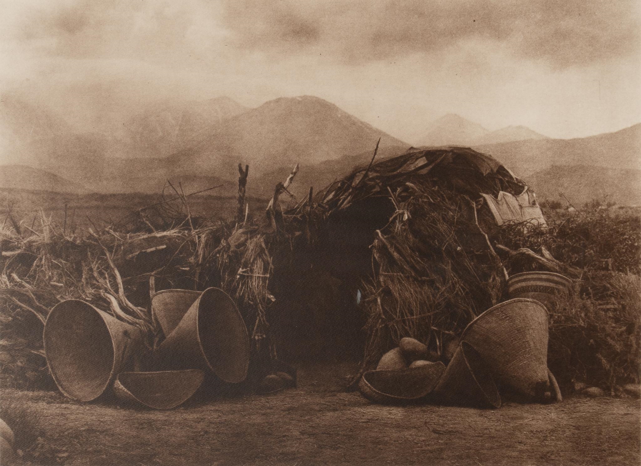 Artwork by Edward S. Curtis, Jean-Antony du Lac, The Blanket Weaver: Navajo; A Mono Home, Made of photographic reprints from a negative derived from the copperplate engraving (2)
