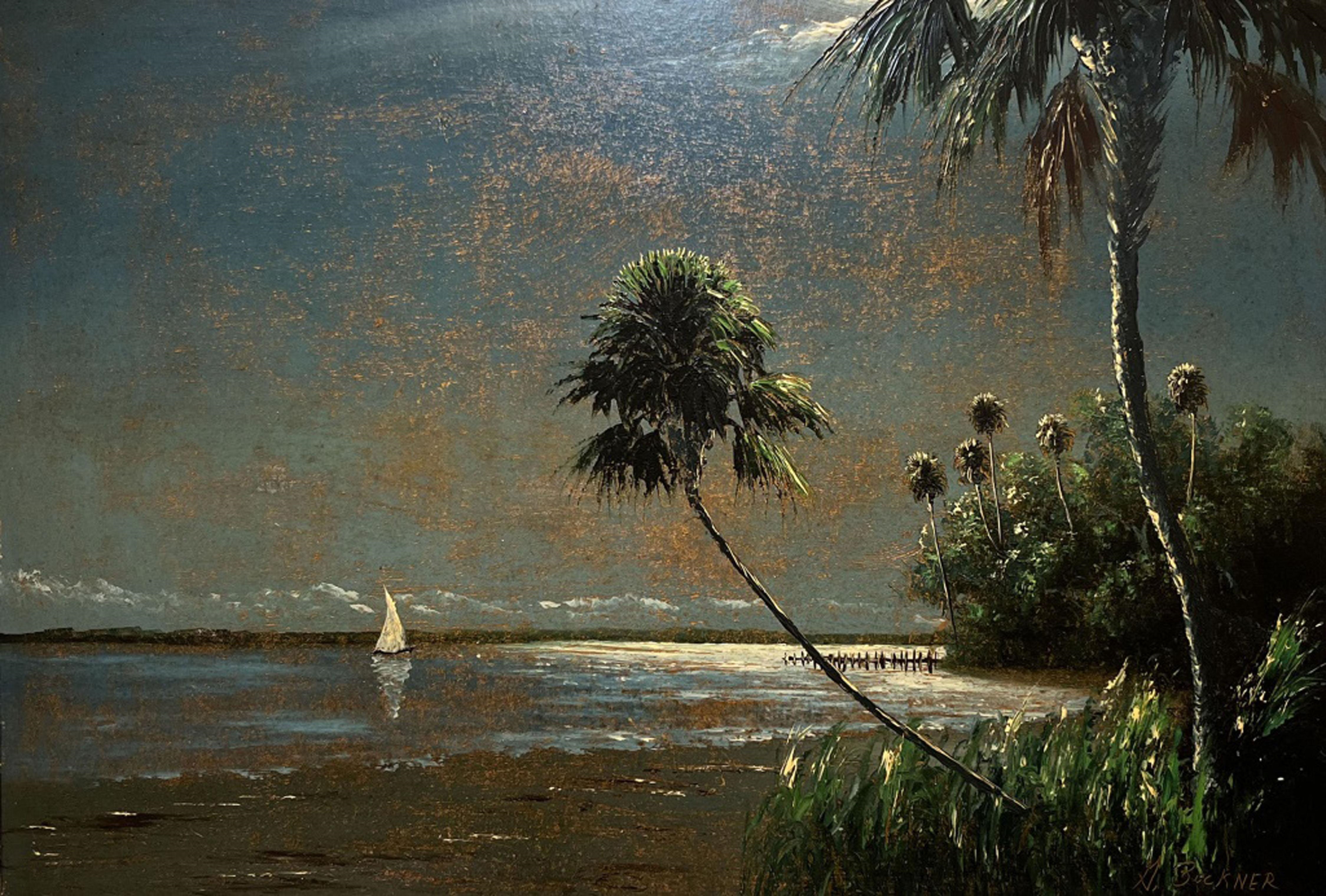 George Buckner | FLORIDA HIGHWAYMEN MOONLIT SAIL | MutualArt