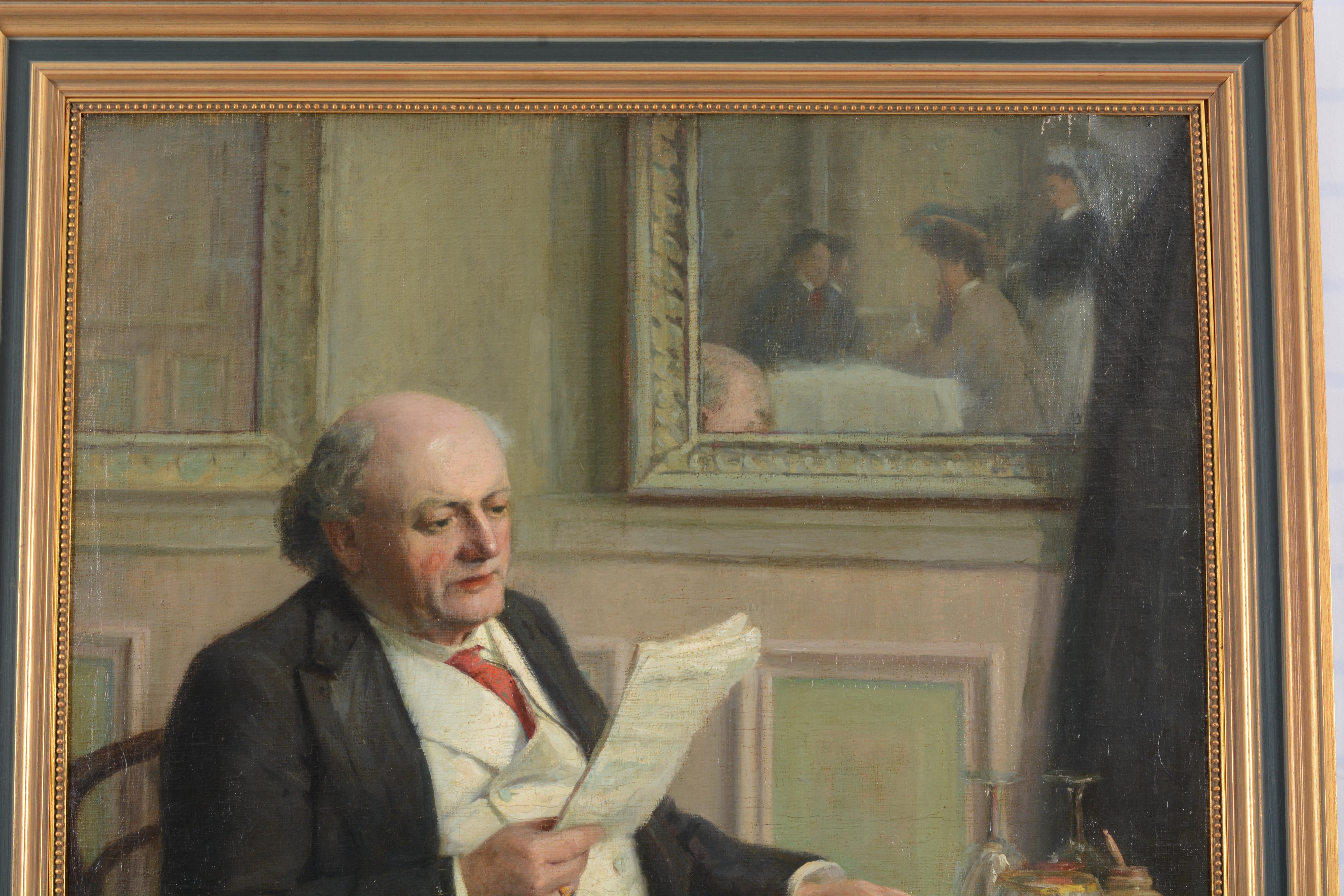Thomas Raphael Congdon | Man seated at a breakfast table reading the ...