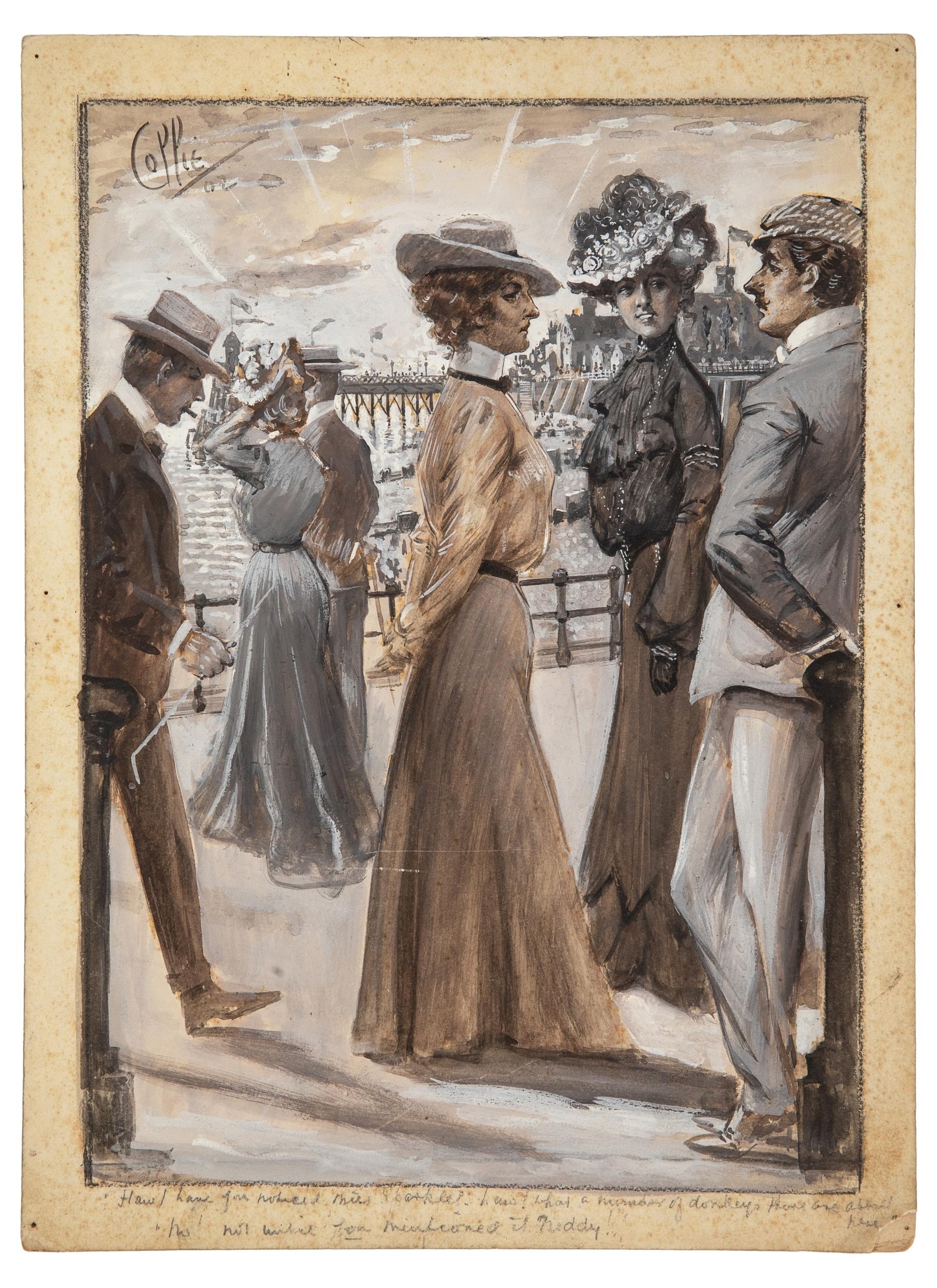 Charles Gates Sheldon | Elegant metropolitan figures | MutualArt