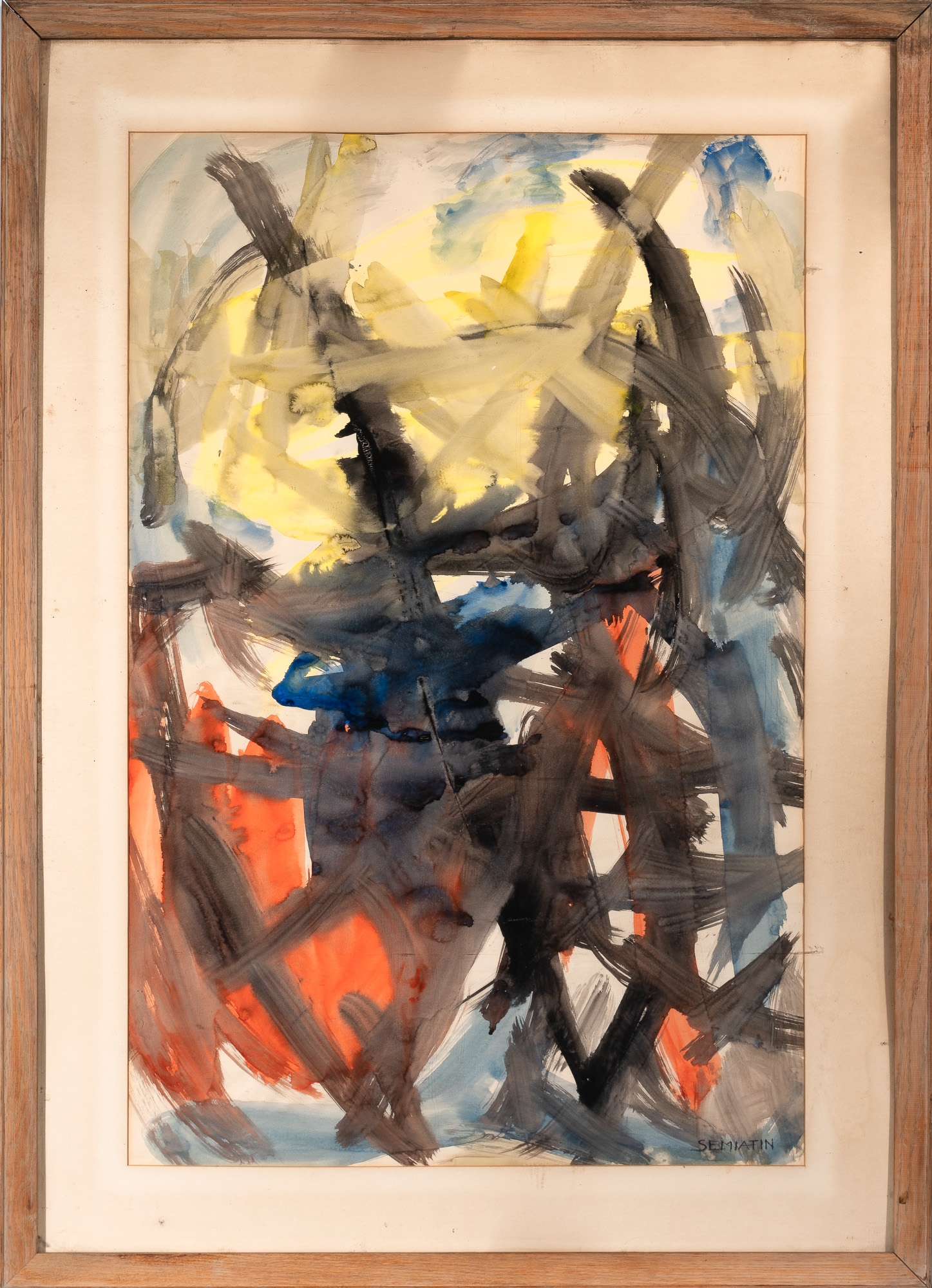 Artwork by Jacob Semiatin, Abstract Compositions, Made of Watercolor on paper