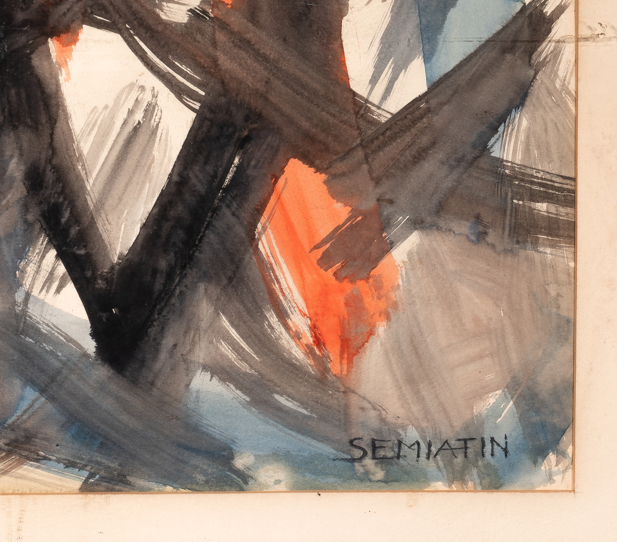 Artwork by Jacob Semiatin, Abstract Compositions, Made of Watercolor on paper