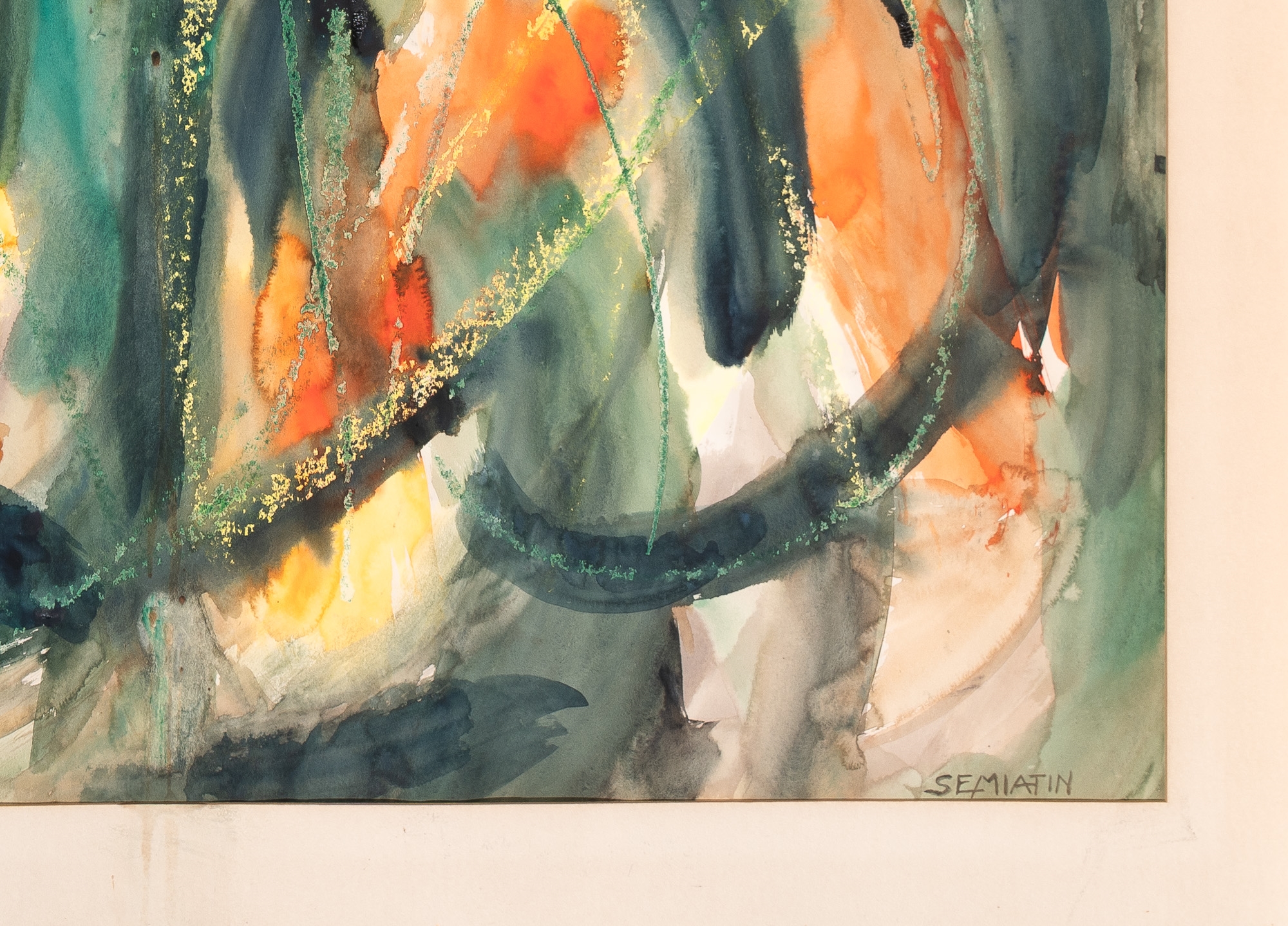 Artwork by Jacob Semiatin, Abstract Compositions, Made of Watercolor on paper