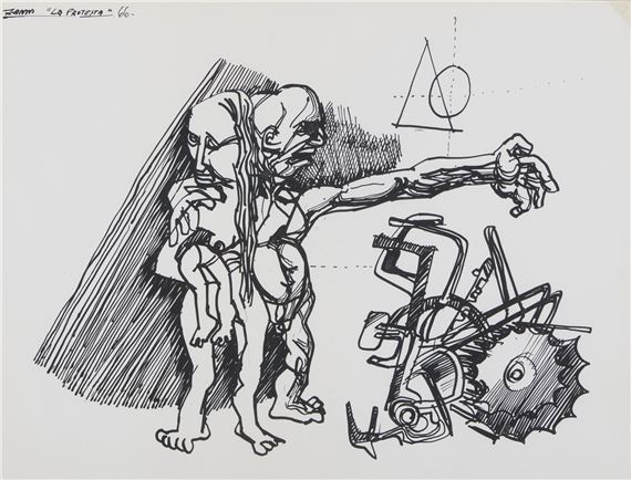 Sergio Zanni | La protesta. (1966) | MutualArt