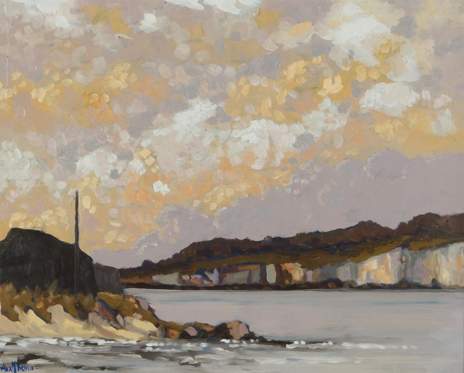 Artwork by Alex McKenna, 'TURF LOADING BAY, ACHILL', Made of OIL ON BOARD