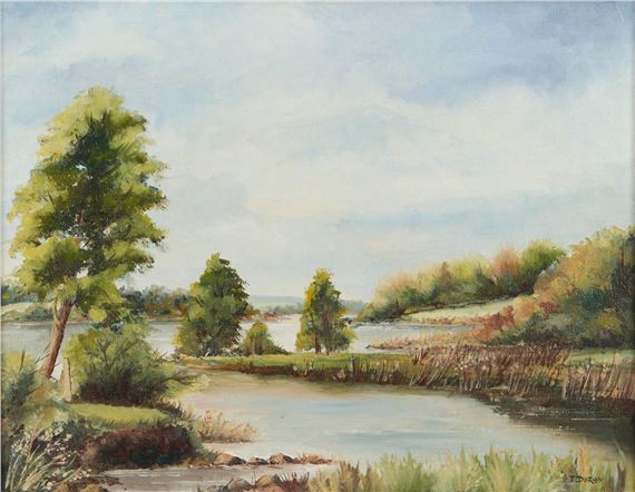 'TREES BY THE LOUGH' - E. Doran