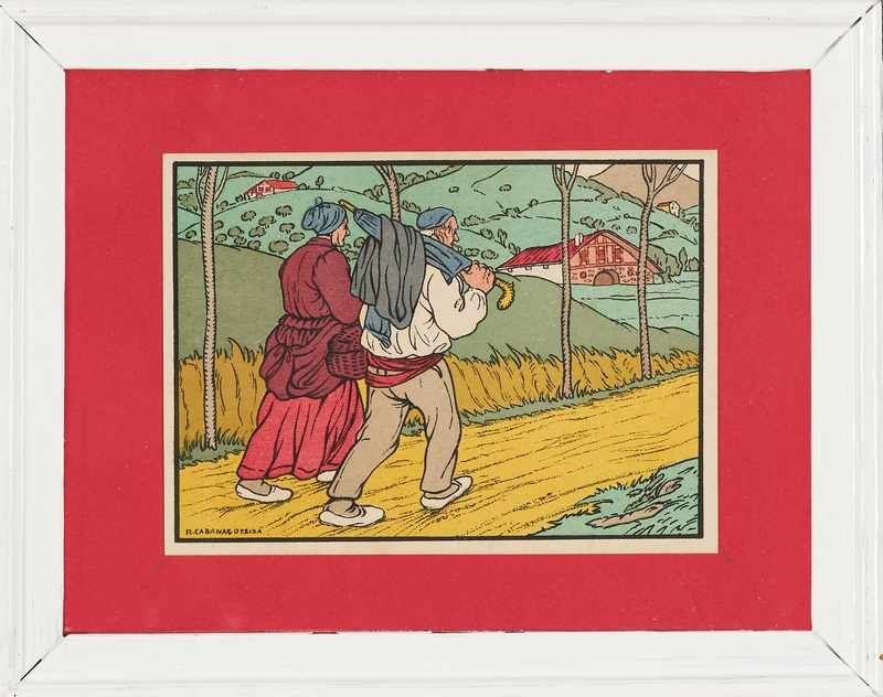 Angel Cabanas Oteiza | Le Basque et son cochon | MutualArt