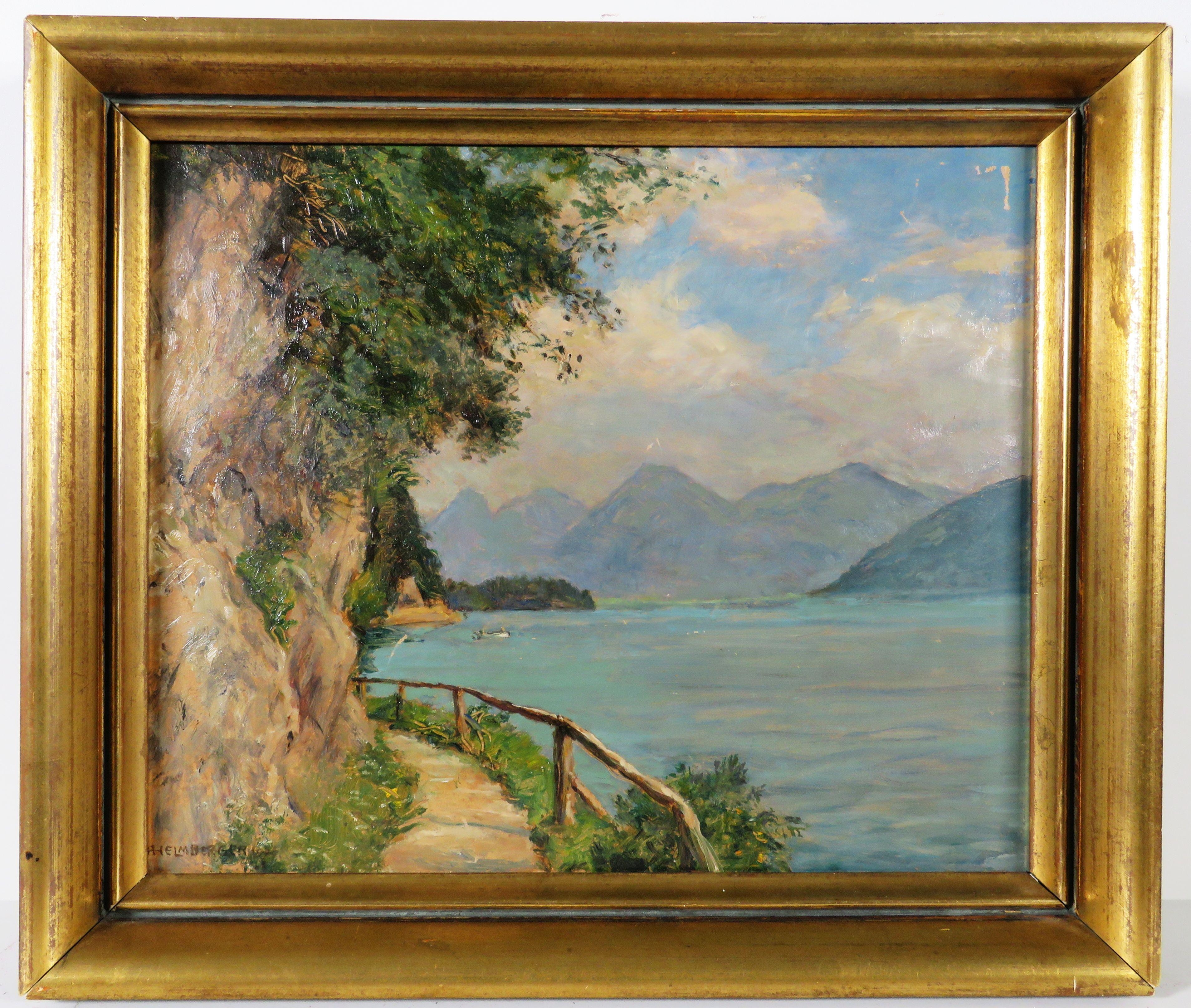 Adolf Helmberger | Uferweg am Wolfgangsee (1954) | MutualArt