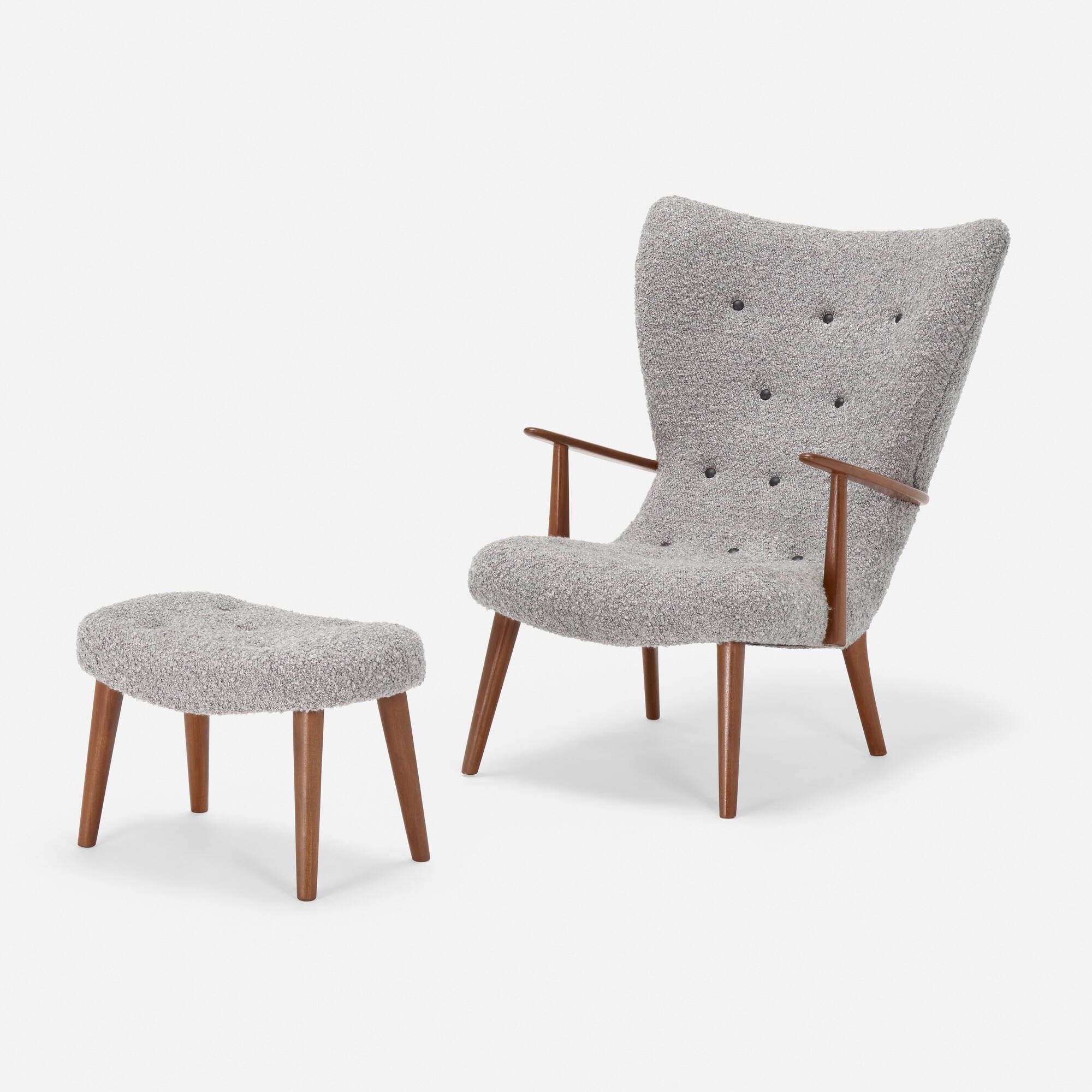 Acton Schubell Lounge chair with ottoman MutualArt