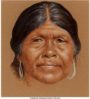 Portrait of an Indian Woman - Sue Tinkle