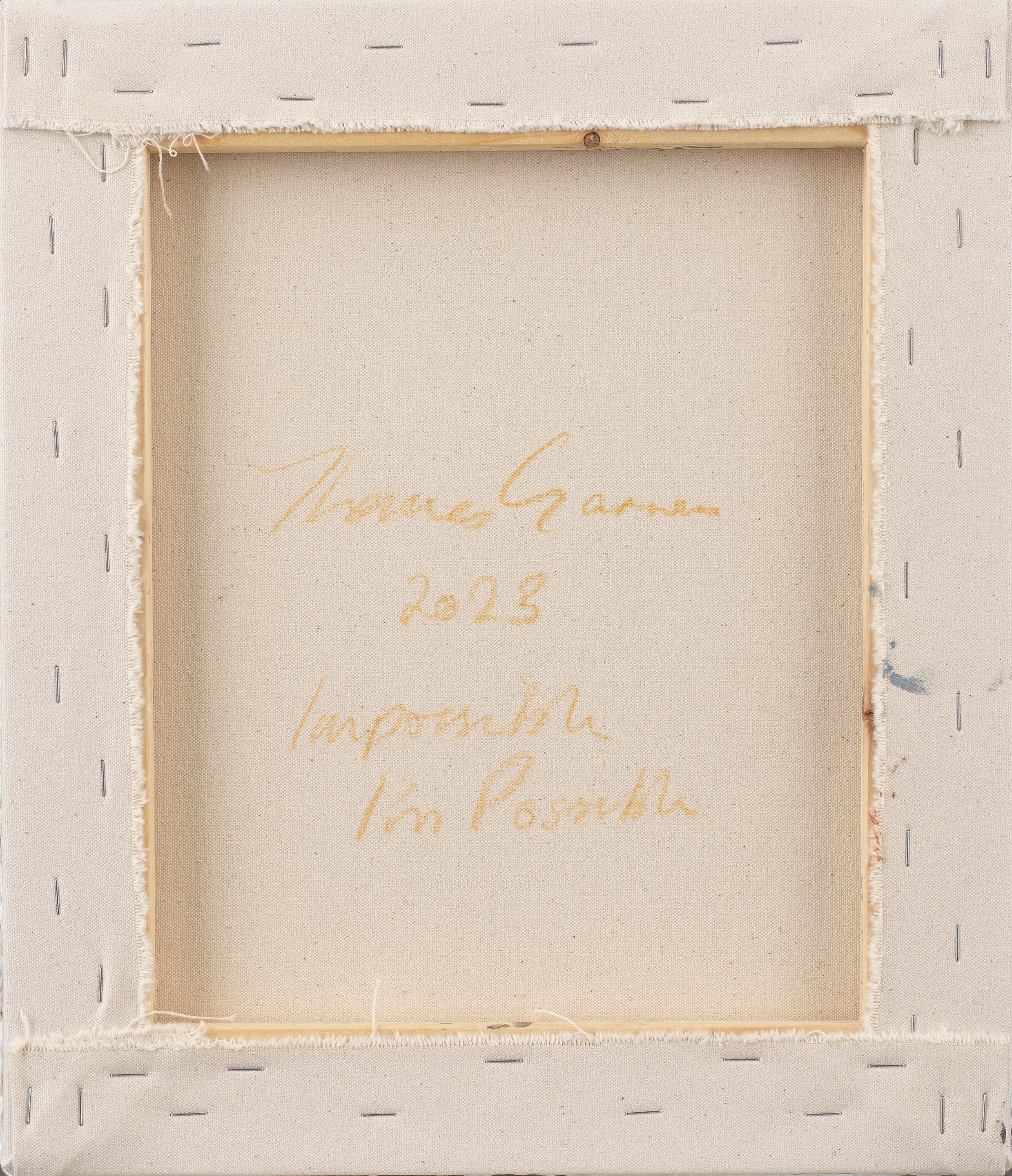 Artwork by Thomas Garnon, Impossible. I'm Possible.
2023, Made of acrylic on canvas