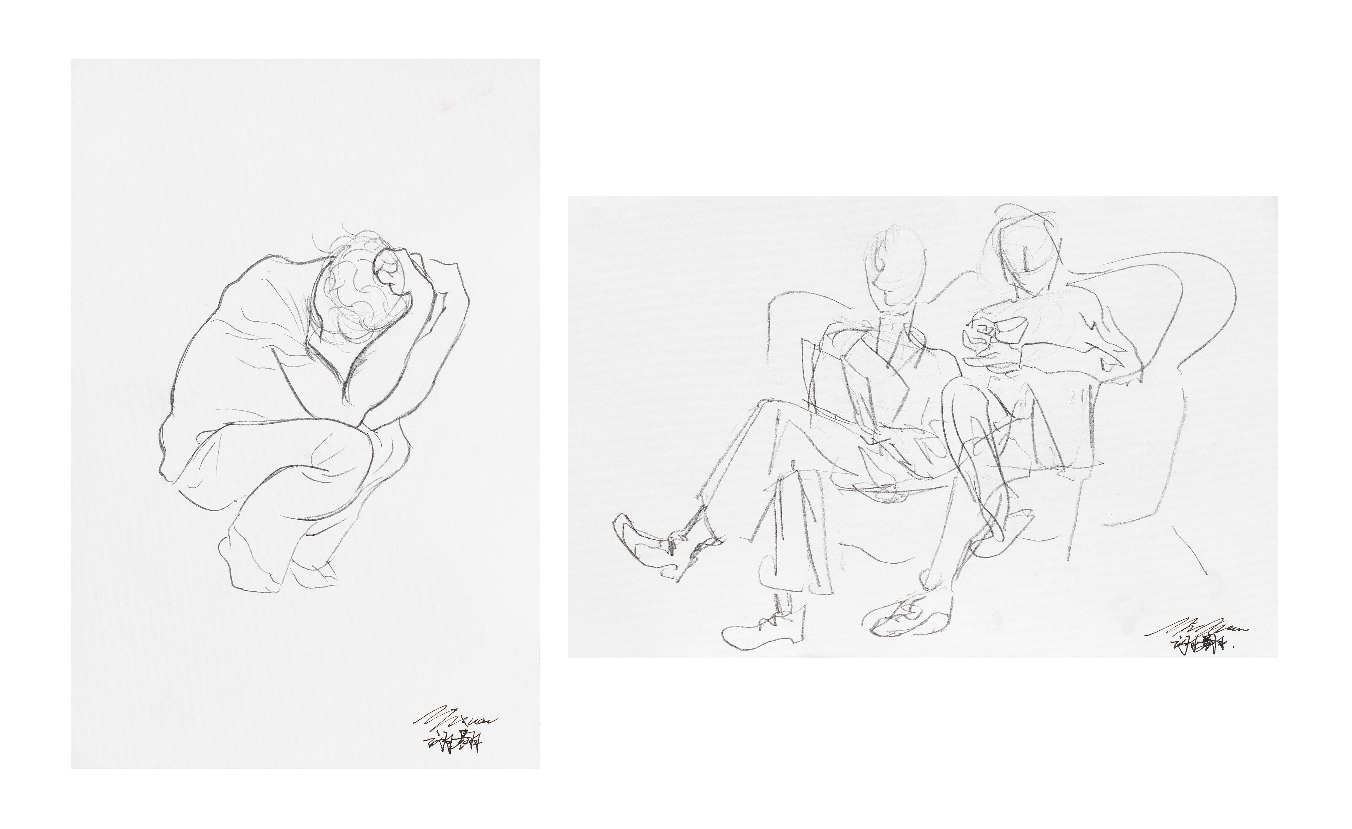 Artwork by Yixuan Ren, Untitled
2022, Made of graphite pencil on paper