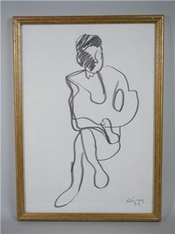 Cross-legged figure - Antoine Revay