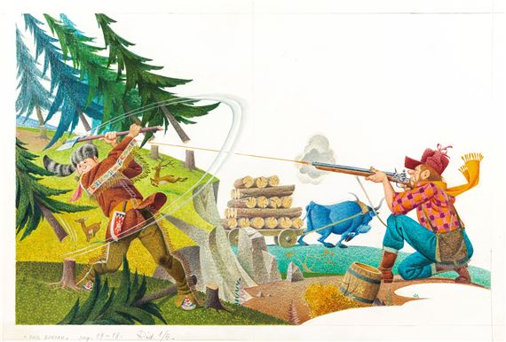 The Ballad of Paul Bunyan by Severino Baraldi