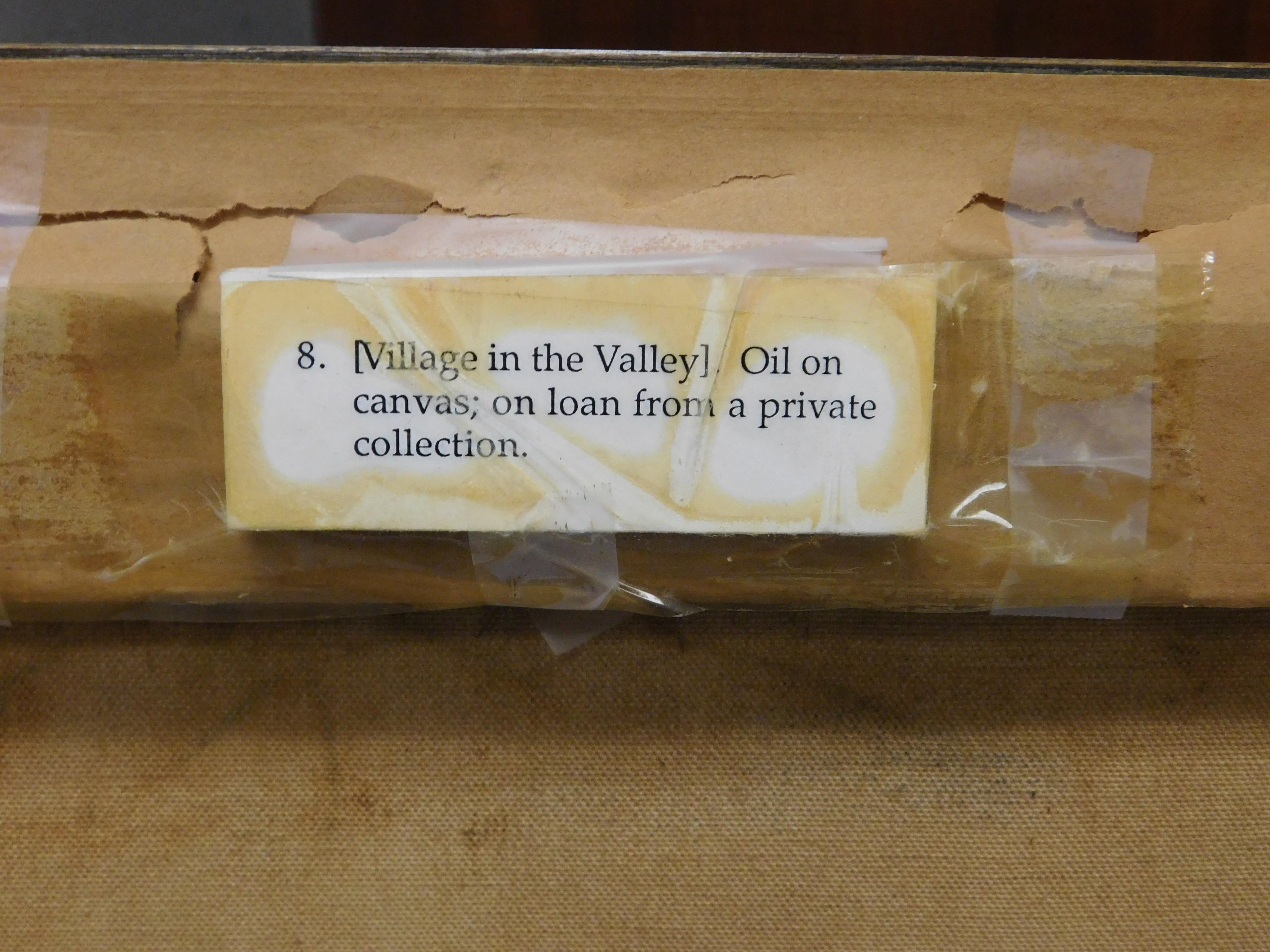 Artwork by Albertus Eugene Jones, Village in the Valley, Made of oil on canvas