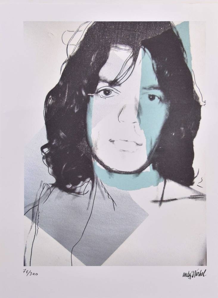 Mick Jagge by Andy Warhol