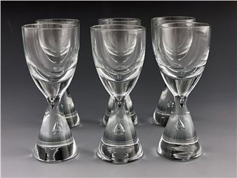 A set of six Princess liqueur glasses - Bent Severin