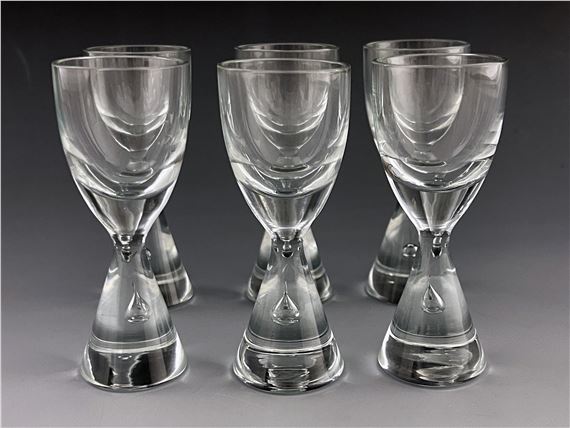 A set of six Princess liqueur glasses - Bent Severin