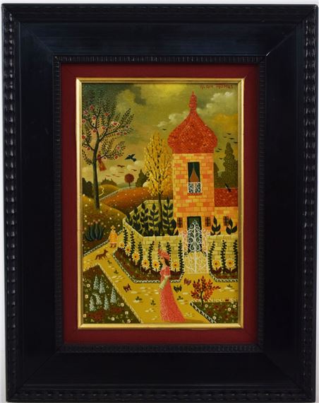 Jeune fille en promenade by Alain Thomas