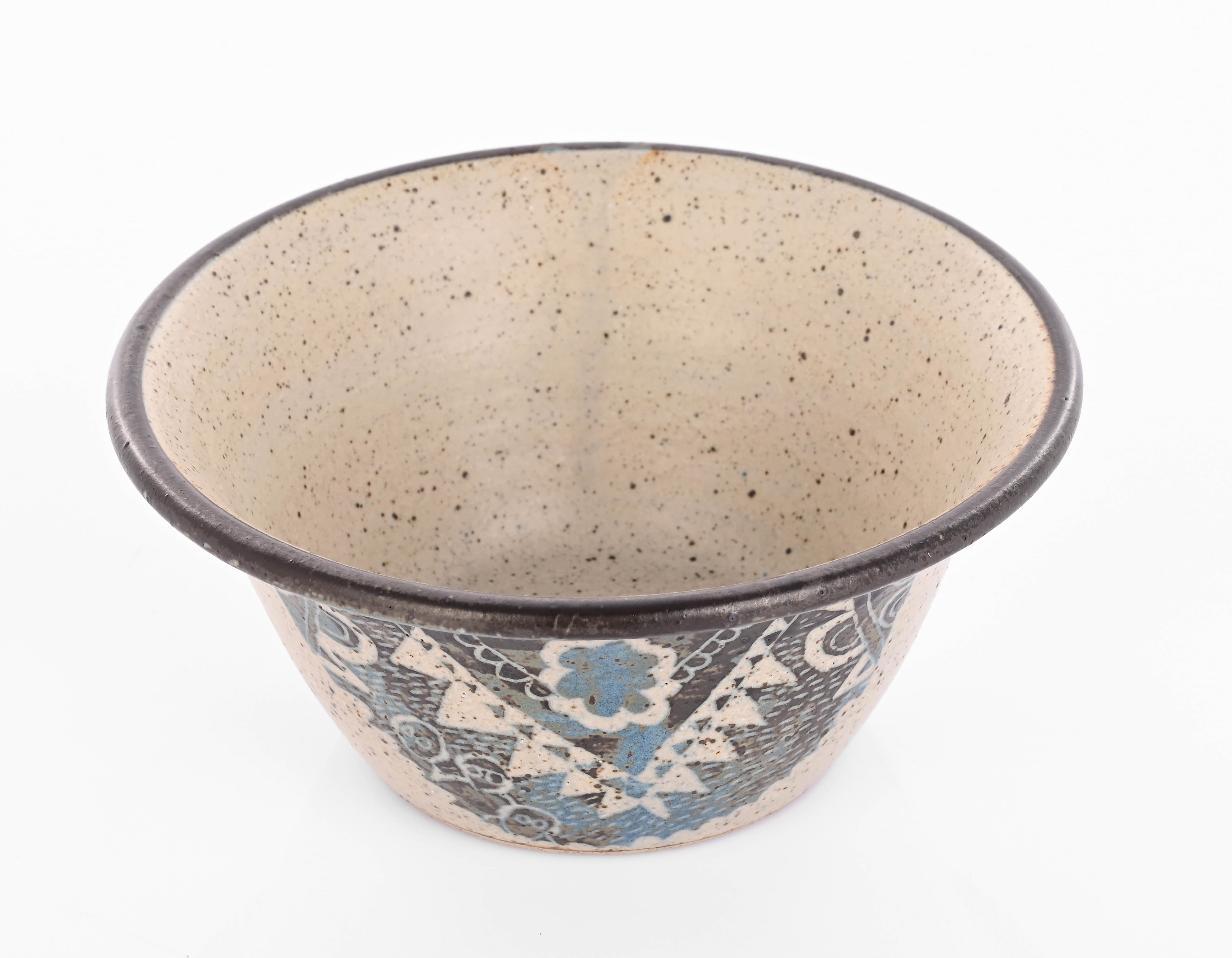 Drift Rorke's Rorke's Drift Pottery by Aaron Xulu, Bowl Decorated with Geometric Motifs (1989