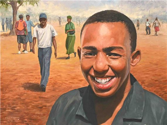 Joel Tshepo Sebothoma | Self Portrait (2010) | MutualArt