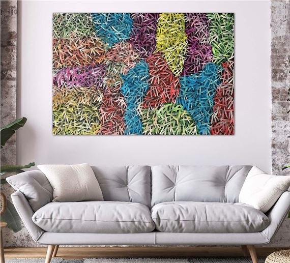 Bush Grass Dreaming 2023 by Abie Loy Kemarre, 2023