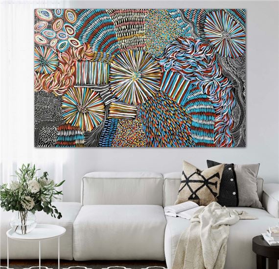 Bush Seed and Leaf Dreaming 2022 by Abie Loy Kemarre, 2022