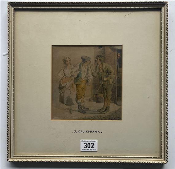 The Confrontation by George Cruikshank