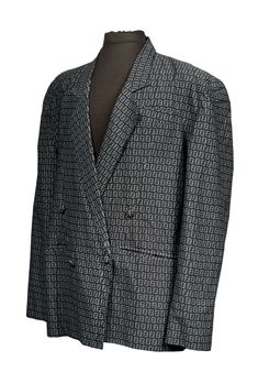 Custom 2-piece suit made by Dapper Dan for Big Daddy Kane's backup dancer Scoob Lover a.k.a. Johnny Famous, ca. 1989 - Dapper Dan