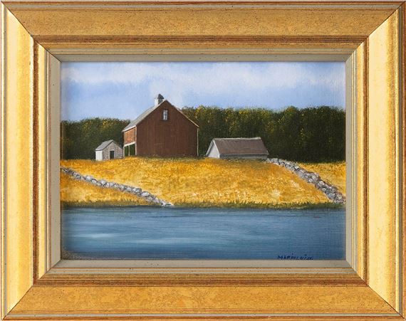 Red barn. by Marieluise Hutchinson