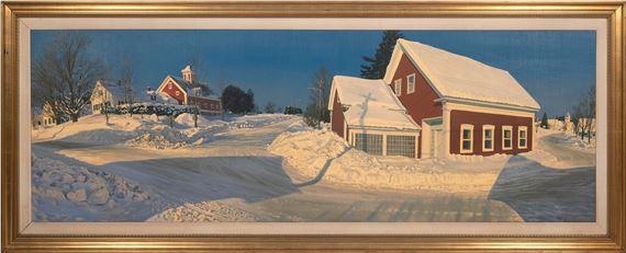 Winter, Greensboro, Vermont. by Sturman