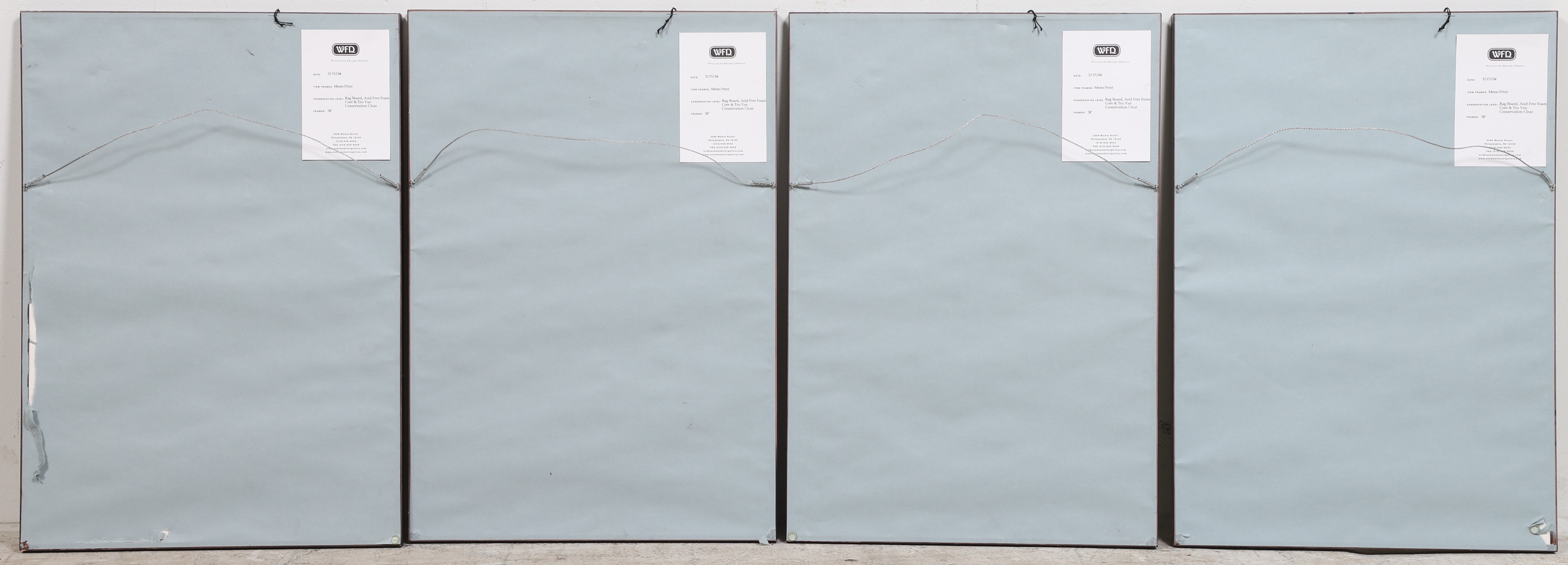 Artwork by Isabel Bigelow, Abstract monoprints, Made of color etching on paper (4)