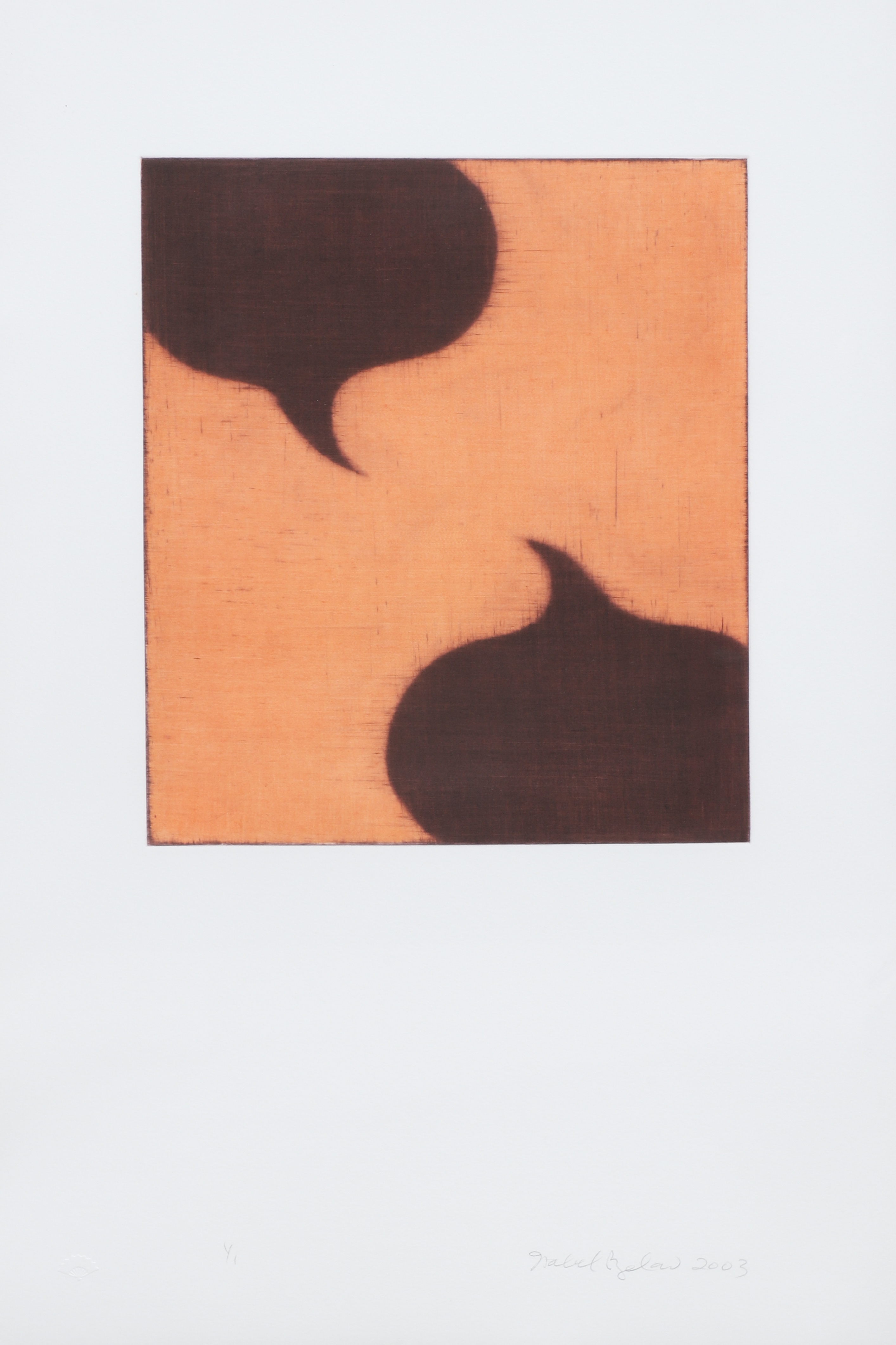 Artwork by Isabel Bigelow, Abstract monoprints, Made of color etching on paper (4)