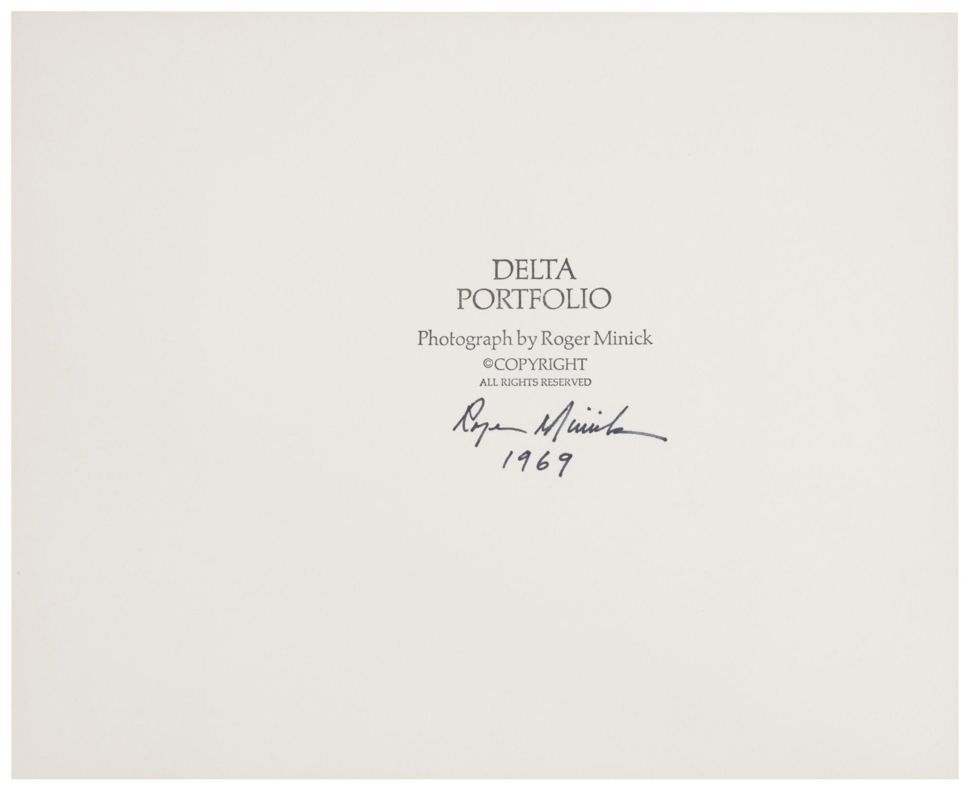 Artwork by Roger Minick, Ranch House and Tule Fog, 1969, Made of Gelatin silver print mounted on board