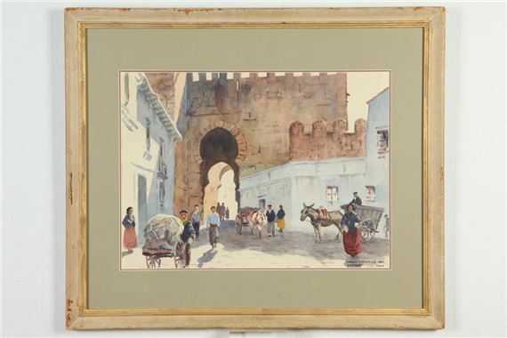 Moorish Gate, Carmona (Spain), 1954, by John Lavalle, 1954